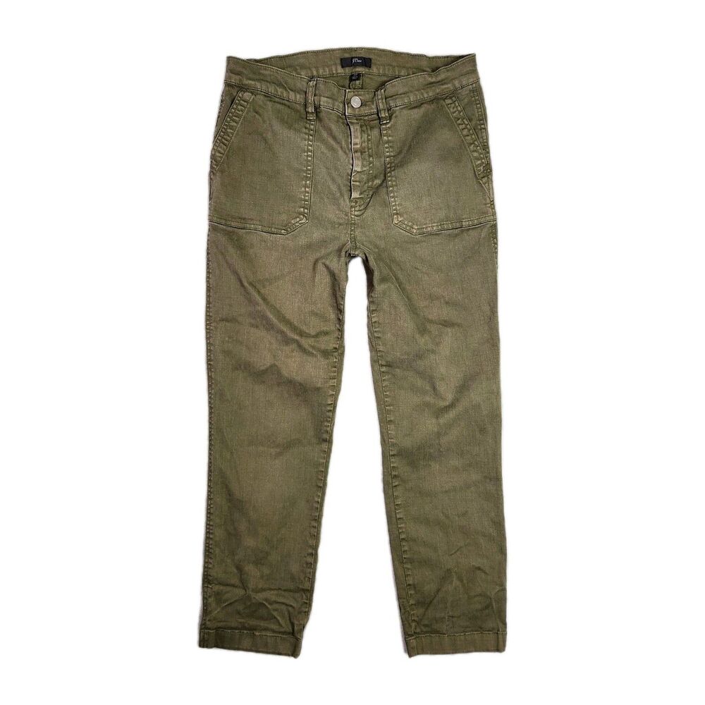 J Crew Pants Womens 30 Green Utility Cargo Outdoors Lagenlook Peasant Gorpcore